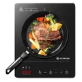 Produktbild: Aobosi Induktionskochfeld 1 Platte 2000W Schwarz mit Touch Bedienung, 20