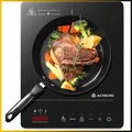 Produktbild: Aobosi Induktionskochfeld 2000W Schwarz, 1 Platte, Touch Bedienung, Timer 10H
