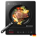 Produktbild: Induktionskochfeld 1 Platte Aobosi 20 Leistungsstufen 20