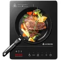 Produktbild: Induktionskochfeld elektrisch 1 Platte 2000W Touch Timer Sicherheit