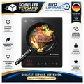 Produktbild: Induktionskochfeld 1 Platte 2000W mit Booster, Touch Bedienung, Schwarz