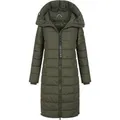 Produktbild: Navahoo Mondmädchen Damen Winter Steppmantel mit Kapuze und Fleecefutter