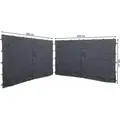 Produktbild: Quick-star - 2 Seitenteile mit rv 300/400x195cm für Pavillon 3x4m Seitenwand Anthrazit ral 7012