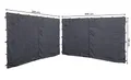 Produktbild: QUICK STAR 2 Seitenteile mit RV für Pavillon 3x4m Seitenwand Anthrazit RAL 7012