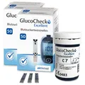 Produktbild: GlucoCheck Excellent - 100 Blutzuckerteststreifen zur Kontrolle des Blutzucke...