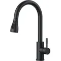 Produktbild: Wasserhahn Küche Schwarz Hochdruck mit ausziehbarer Brause