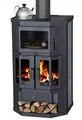 Produktbild: EEK A Kaminofen mit Backfach+Herdplatte Victoria Taro 2F Speckstein, schwarz – 9