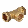 Produktbild: T-Stücke mit Innengewinde/Kupferrohre und Weichstahlrohre/Temperaturbeständigkeit für Solar-, Klima- und Heizungsanlagen (IG 22 mm x 1/2 Zoll x 22 mm)