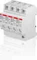 Produktbild: ABB Überspannungsableiter Typ 2 OVRT24L40-275PQ | 4-polig | TN-S | 230/400V | 20kA | 1,25kV | 4TE | Schwarz