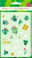 Produktbild: Stickerbogen mit 100 Stickern: All about green: Dekosticker für Erwachsene mit Goldfolie für Grußkarten, Planer und DIY-Projekte