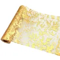 Produktbild: Tischläufer Gold 28CM×10M Glänzend Tischband mit Beschicht Gold Tischband Dek...