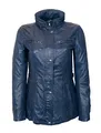 Produktbild: Lolus Lange Damen Lederjacke aus weichem Nappa Leder Angel (Royalblau, 36)