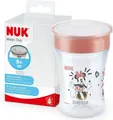 Produktbild: NUK Trinklernbecher NUK Magic Cup Mickey – Rot, Auslaufsicherer Becher, 1-tlg., 360°‑Trinkrand mit Silikondichtscheibe
