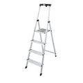 Produktbild: KRAUSE Stehleiter einseitig MONTO Safety silber 4 Stufen, H: 160,0 cm