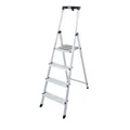 Produktbild: KRAUSE Stehleiter einseitig MONTO Safety silber 4 Stufen, H: 160,0 cm