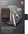 Produktbild: ZWILLING Beauty Taschen-Etui, Rindleder, braun, 3-tlg. Maniküre-Set 97405-007-0