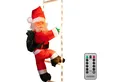 Produktbild: monzana Weihnachtsmann, LED Leiter XL 90cm für In-/Outdoor Timer 8 Leuchtfunktionen dimmbar