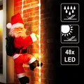 Produktbild: Weihnachtsmann Leiter 90cm LED Timer Dimmbar Nikolaus Weihnachten Santa Claus