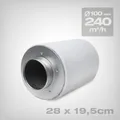 Produktbild: PrimaKlima K2600 AKF Aktivkohlefilter 240 m3/h 100mm- Geruchsfilter CTC75 Grow