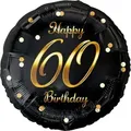 Produktbild: Amscan 3213201, Spielzeugballon, Folie, Schwarz, Braun, Weiß, Geburtstag, Rund, 430 mm - Schwarz/Braun/Weiß