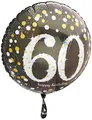 Produktbild: Amscan 3213201 - Standard Folienballon Happy Birthday 60, Durchmesser circa 43 cm, Heliumballon, Geburtstag