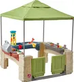 Produktbild: Step2 All Around Playtime Patio Spielhaus | Kunststoff Patio für Kinder mit Küche & Zubehör | Inklusive Sandtisch und Wasserspieltisch | Geeignet für Rollstühle
