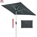 Produktbild: Doppler Kurbelschirm Active Auto Tilt 210x140cm Knicker höhenverstellbar anthra