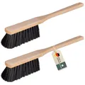 Produktbild: Handfeger Langer Stiel 2er Set, Made in Germany, Handfeger lang, Handbesen mit langem Stiel, Langstiel Handkehrer