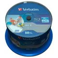 Produktbild: 1x50 Verbatim BD-R Blu-Ray 25GB 6x Speed DL Wide Printable CB