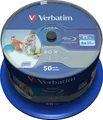 Produktbild: Verbatim 43812 Blu-ray BD-R SL Rohling 25GB 50 St. Spindel Bedruckbar