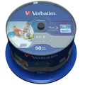 Produktbild: 50x Verbatim BD-R Datalife 25GB Rohlinge 6x Schreiben bedruckbar Spindel Cakebox