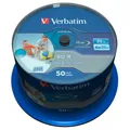 Produktbild: 1x50 Verbatim BD-R Blu-Ray 25GB 6x Speed DL Wide Printable CB DVD Blu-ray 12cm