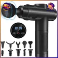 Produktbild: Massagepistole Percussion Massagegerät 30 Geschwindigkeiten 10 Köpfe LCD