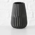 Produktbild: Vase LINE schwarz Keramik Blumenvase 13,5 cm Geschenk Tischdeko Design Klassik
