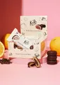 Produktbild: KoRo - Bio Dark Chocolate Duo Orange 12 x 2 x 20 g - Kurze Zutatenliste - 100% vegan - Mit Agavendicksaft & Dattelpaste gesüßt