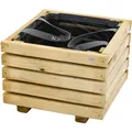 Produktbild: Pflanzkübel Pflanztopf Blumentopf Blumenkübel Ella 40 cm aus Holz 40x40x40 cm