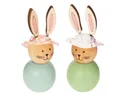 Produktbild: Viana Osterhase Osterhasen Holzfiguren Deko Frühling Tischdekoration Vintage, 8 Stück