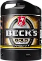 Produktbild: BECK'S Gold Helles Lager Bier Perfect Draft (1 x 6l) MEHRWEG Fassbier