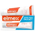 Produktbild: elmex Zahnpasta Kariesschutz 2x75ml – medizinische Zahnreinigung für hochwirksamen Kariesschutz – bietet zweifach aktives Kalzium-Fluorid Schutzschild für widerstandsfähige Zähne