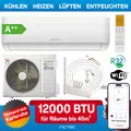 Produktbild: Split Klimaanlage 12000 BTU 3,4 kW HPRO + Leitung 3m + Halter HANTECH