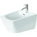 Produktbild: Duravit Viu Wand-Bidet 229215, 370x570 mm, mit Überlauf, mit Hahnlochbank, 2292150000, Farbe: Weiß