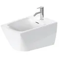 Produktbild: Duravit Viu Wand-Bidet 229215, 370x570 mm, mit Überlauf, mit Hahnlochbank,