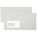 Produktbild: kaenguruh the world of paper Briefumschläge DIN lang mit Fenster grau haftklebend 1.000 St.