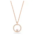 Produktbild: Swarovski Creativity Circle Damenhalskette, Rosé Vergoldete Kette mit Funkelnden, Weißen Swarovski Kristallen
