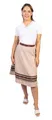 Produktbild: Trachtl - Anna-Marie Trachtenrock mit Eingrifftaschen Dirndl Oktoberfest Faltenrock Röcke in 6 Farben gr. 34-44 (34) (Beige)