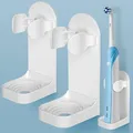 Produktbild: HOMMAND 2 Pack Elektrische Zahnbürstenhalter zur Wandmontage, Stark Klebende Elektrische Zahnbürstenhalter, Verstellbarer Zahnbürste Halter für Die Aufbewahrung im Badezimmer (Universell), Weiß