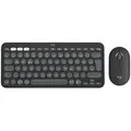 Produktbild: Logitech Desktopset PEBBLE 2 COMBO, grafit Schlanke Multi-Device Bluetooth®-Tastatur und -Maus mit anpassbaren Tasten.