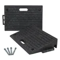 Produktbild: Bordsteinrampe Auffahrrampe Rollstuhlrampe 2er Set je 50x32x10cm Gummi 2000 kg