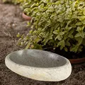 Produktbild: Oriental Galerie Vogeltränke frostfest + UV-Best. Naturstein Garten Vogelbad Wasserschale Wassertränke f. Vögel u. Insekten Stein Vogel-Schale Trinkstein Flussstein frostsicher Gartentränke 20-30cm