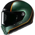 Produktbild: Motorrad Helm M - HJC V10 Hodu - Vintage Integralhelm grün-schwarz-orange
